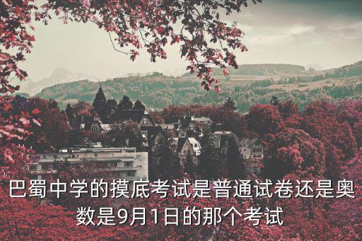 2019年重慶市巴蜀中學小升初招生卷，重慶魯能巴蜀中學2015級小升初招收多少個班分班情況怎么樣