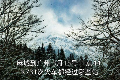 麻城什么時候去廣州，請問K923麻城廣州東1524的火車幾點到廣州啊