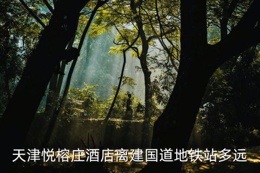天津悅榕莊酒店離建國道地鐵站多遠