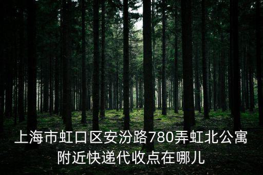 上海市虹口區(qū)安汾路780弄虹北公寓附近快遞代收點(diǎn)在哪兒