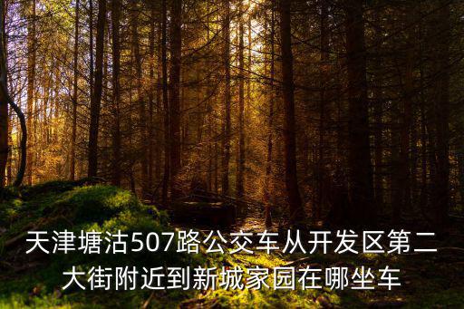 天津塘沽507路公交車從開發區第二大街附近到新城家園在哪坐車