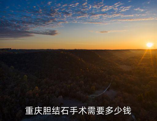 重慶膽結石手術需要多少錢