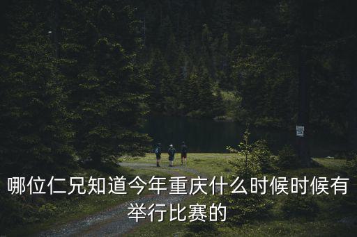 哪位仁兄知道今年重慶什么時候時候有舉行比賽的