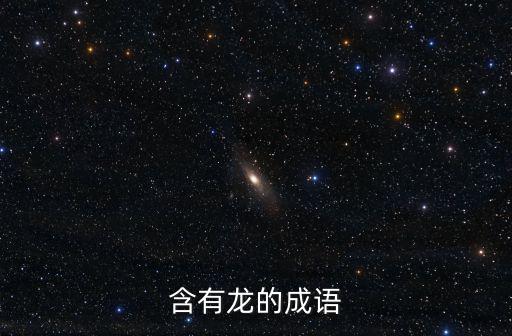 含有龍的成語