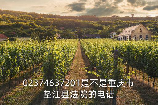 02374637201是不是重慶市墊江縣法院的電話