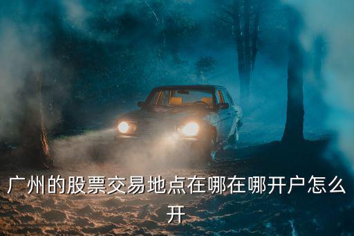 廣州的股票交易地點在哪在哪開戶怎么開