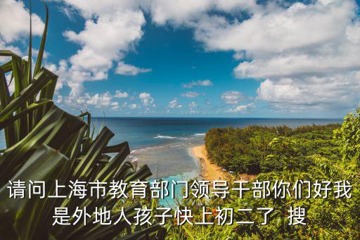 請問上海市教育部門領導干部你們好我是外地人孩子快上初二了  搜