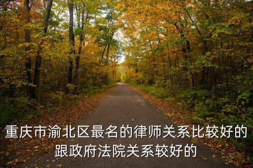 重慶市渝北區最名的律師關系比較好的跟政府法院關系較好的