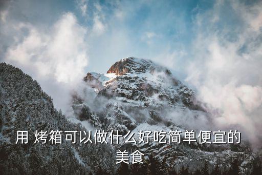 用 烤箱可以做什么好吃簡(jiǎn)單便宜的 美食