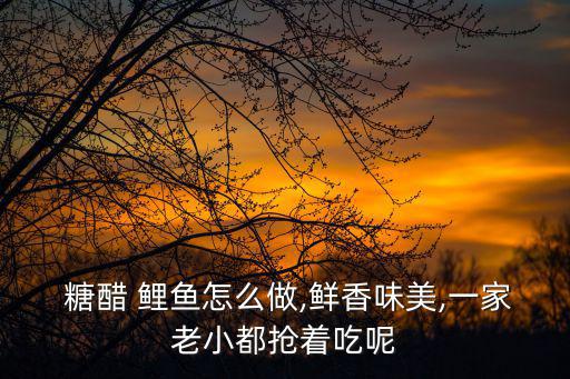 糖醋鯉魚怎么做,秘制酸醋魚怎么做?