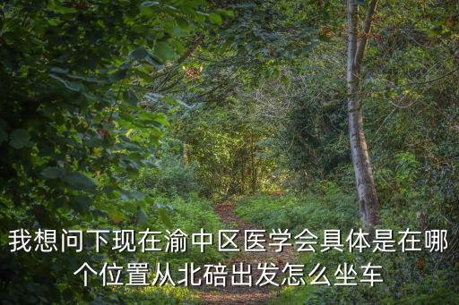 我想問下現在渝中區醫學會具體是在哪個位置從北碚出發怎么坐車