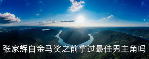 張家輝自金馬獎之前拿過最佳男主角嗎