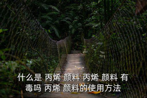 丙烯顏料有毒嗎,丙烯顏料可以diy嗎?