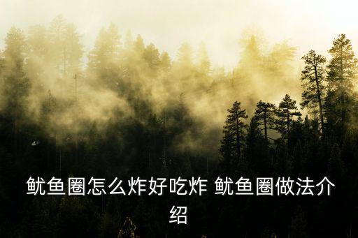 炸魷魚,秘制氣炸魷魚圈怎么做?