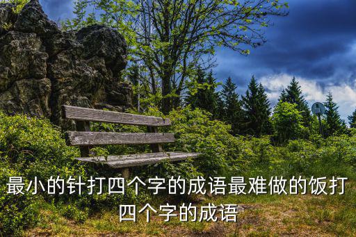 最小的針打四個字的成語最難做的飯打四個字的成語