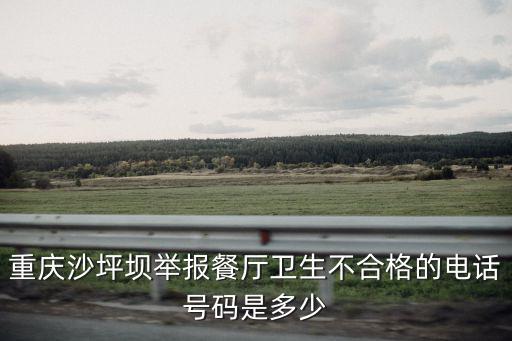 重慶沙坪壩舉報餐廳衛生不合格的電話號碼是多少