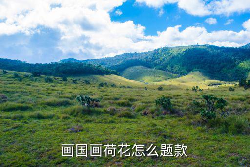 畫國畫荷花怎么題款