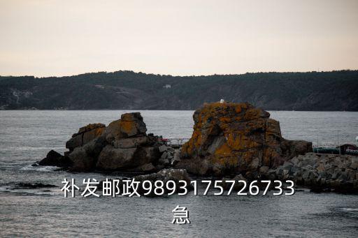補發郵政9893175726733 急