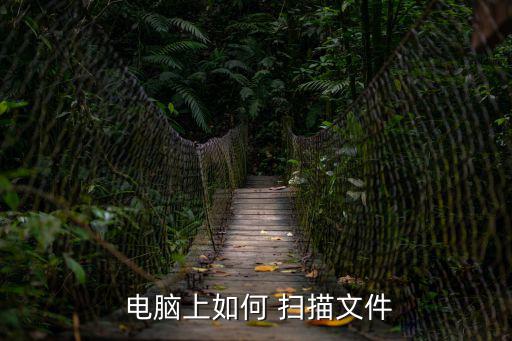 電腦如何掃描,電腦怎么辦?