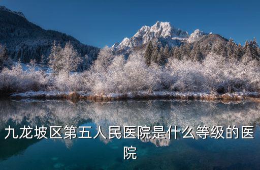 九龍坡區(qū)第五人民醫(yī)院是什么等級(jí)的醫(yī)院