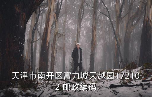 天津市南開區富力城天越園172102 郵政編碼