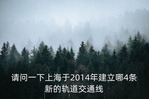上海市地鐵成立，上海在2012年時將有幾條地鐵建成
