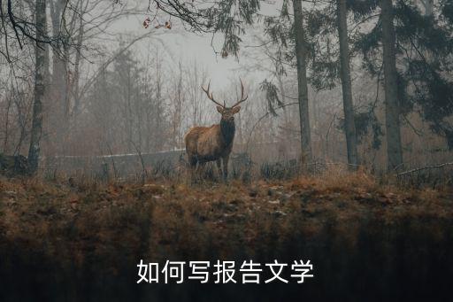 如何寫報告文學