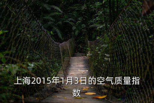 上海2015年1月3日的空氣質量指數