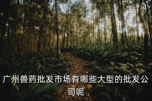 廣州獸藥批發市場有哪些大型的批發公司呢