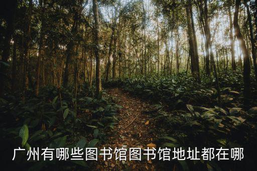 廣州有哪些圖書館圖書館地址都在哪