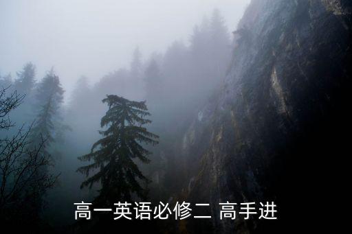 高一英語必修二 高手進
