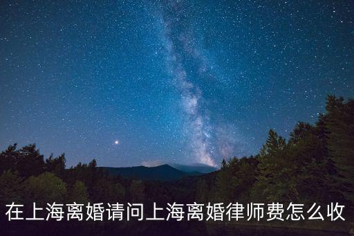 上海律師收費辦法及收費標準，上海律師費用收取標準律師費是多少