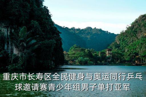 重慶市長壽區全民健身與奧運同行乒乓球邀請賽青少年組男子單打亞軍