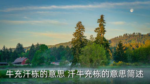 牛充汗棟的意思 汗牛充棟的意思簡述