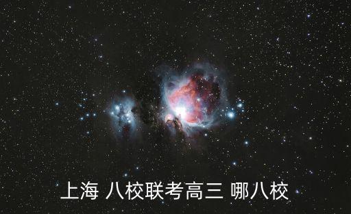 上海 八校聯考高三 哪八校