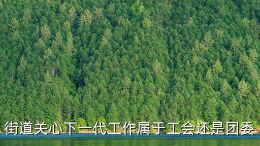 街道關心下一代工作屬于工會還是團委