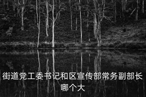 街道黨工委書記和區宣傳部常務副部長哪個大