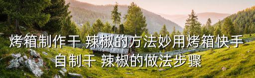 烤箱制作干 辣椒的方法妙用烤箱快手自制干 辣椒的做法步驟