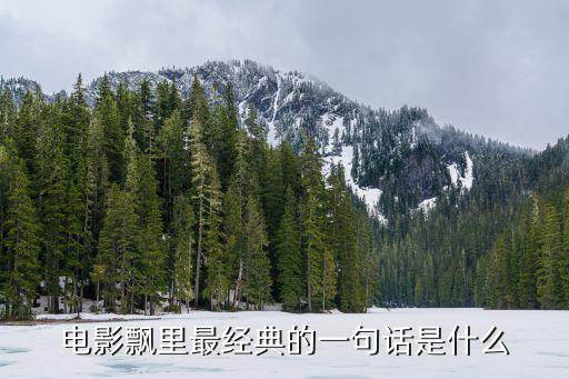 電影飄里最經典的一句話是什么