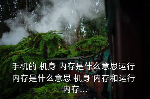 手機的 機身 內(nèi)存是什么意思運行 內(nèi)存是什么意思 機身 內(nèi)存和運行 內(nèi)存...