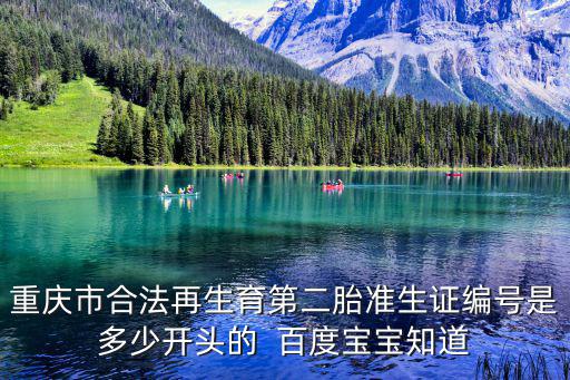 重慶市合法再生育第二胎準生證編號是多少開頭的  百度寶寶知道
