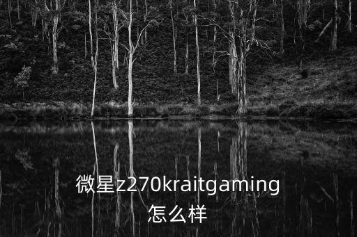 微星z270kraitgaming怎么樣