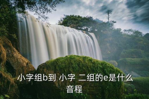 小字二組,大字二組是教母最左邊聲調(diào)組只有ab和中間半音