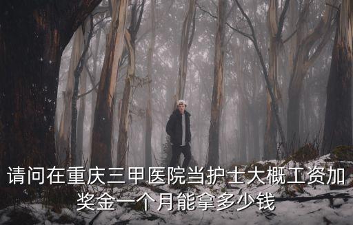 請問在重慶三甲醫院當護士大概工資加獎金一個月能拿多少錢