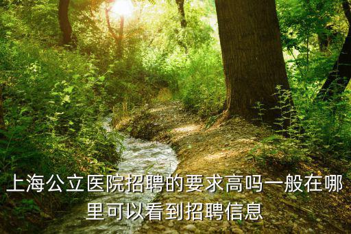 上海公立醫(yī)院招聘的要求高嗎一般在哪里可以看到招聘信息