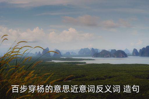  百步穿楊的意思近意詞反義詞 造句