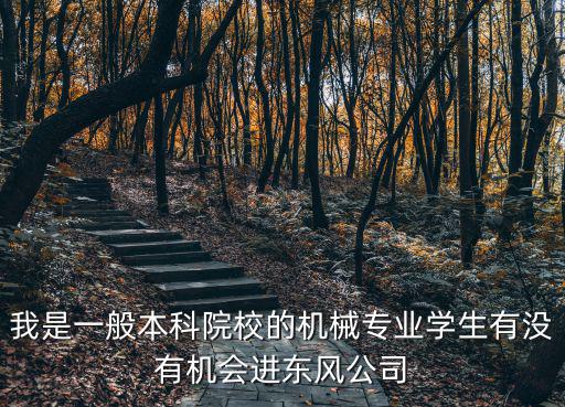我是一般本科院校的機(jī)械專業(yè)學(xué)生有沒(méi)有機(jī)會(huì)進(jìn)東風(fēng)公司