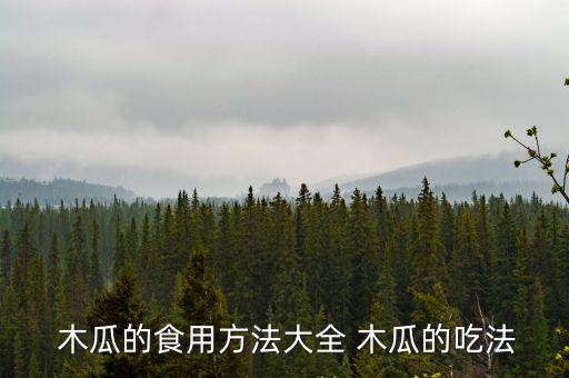  木瓜的食用方法大全 木瓜的吃法
