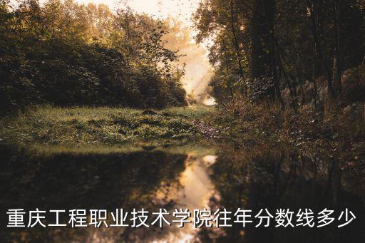 重慶工程職業(yè)技術(shù)學(xué)院往年分?jǐn)?shù)線多少