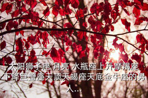 月亮水瓶座男生,娶了射手座女人白羊座男人可以算是超人了